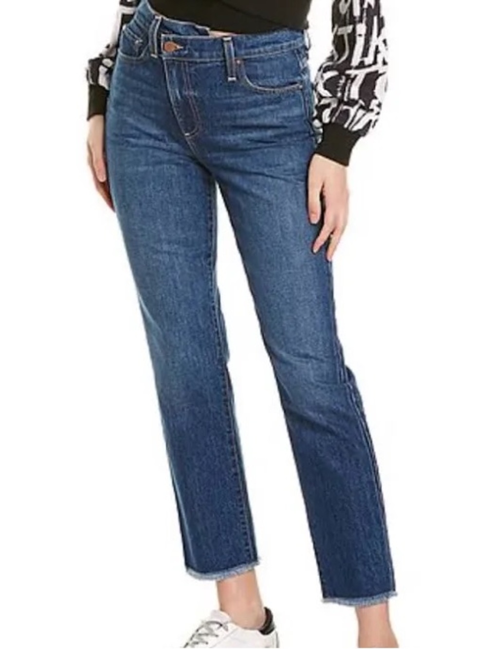 NWOT - Alice + Olivia - Amazing asymmetrical jeans in Stoked / Sz 25